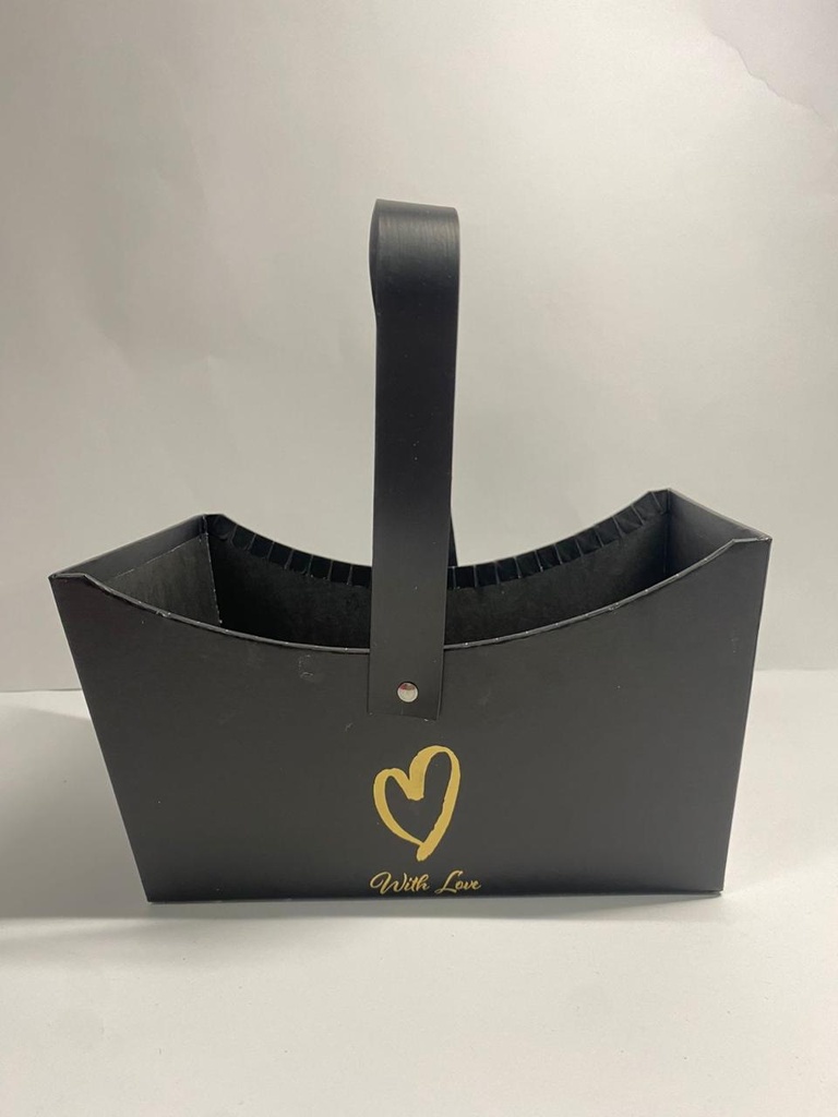 CAJA TIPO BARCO NEGRA 20X12X11 CM