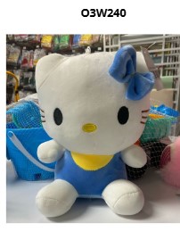 O3W240 PELUCHE HELLO KITTY 25CM