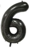 TF-3540 GLOBO DE NUMERO 32'' NEGRO #6