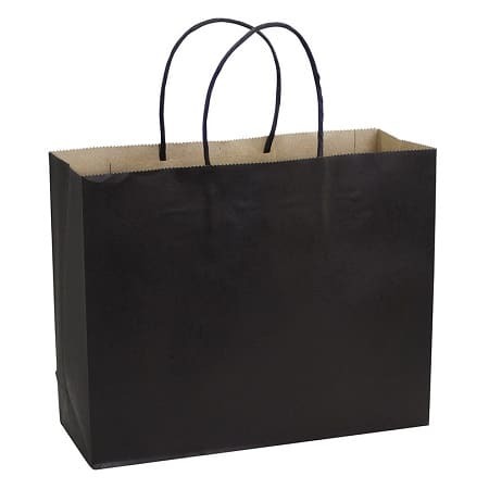 TF-8048 BOLSA KRAFT "M' HORIZONTAL NEGRO