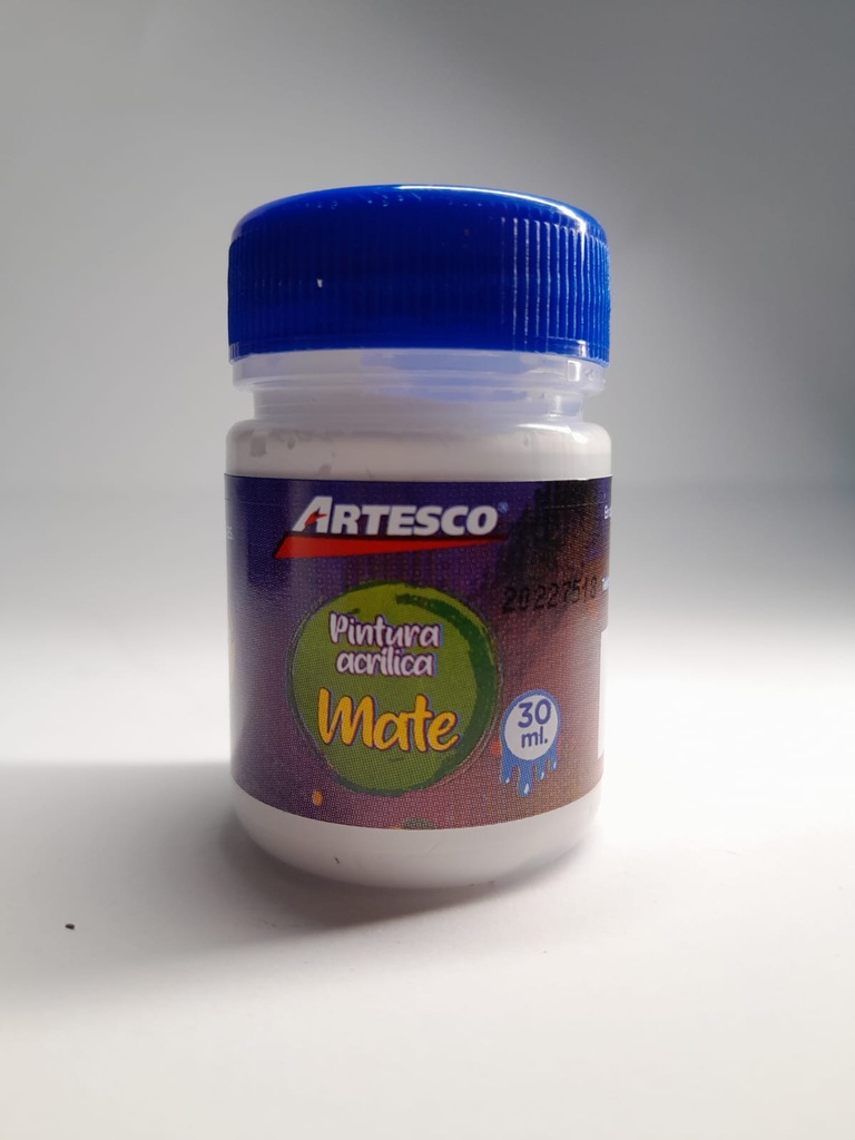 PINTURA ACRILICA MATTE 30ML BLANCO ARTESCO