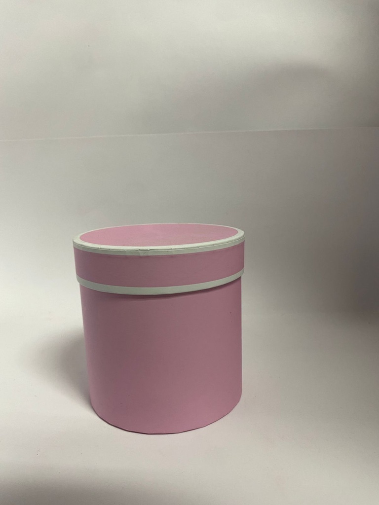 CAJA CILINDRICA ROSADA