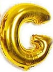 GLOBO LETRA G 16 PULGADAS DORADO