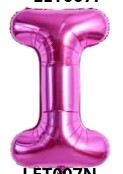 GLOBO LETRA I 16 PULGADAS ROSADO