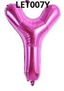 GLOBO LETRA Y 16 PULGADAS ROSADO