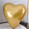 Globo Corazon Metalico 100 piezas/bolsa 12"