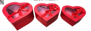 Set 3 caja corazón