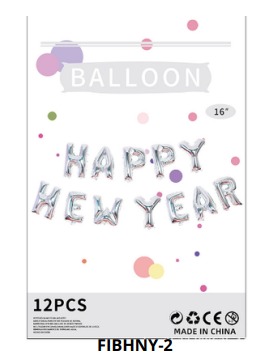 Globos Letras Happy New Year 16 Pulgadas
