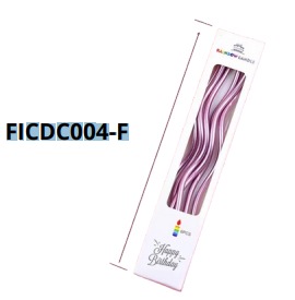 CANDELAS COLORIDAS 6 piezas 17cm