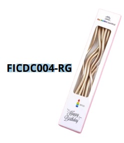 CANDELAS COLORIDAS 6 piezas 17cm