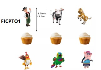 Cupcake Topper 12 piezas