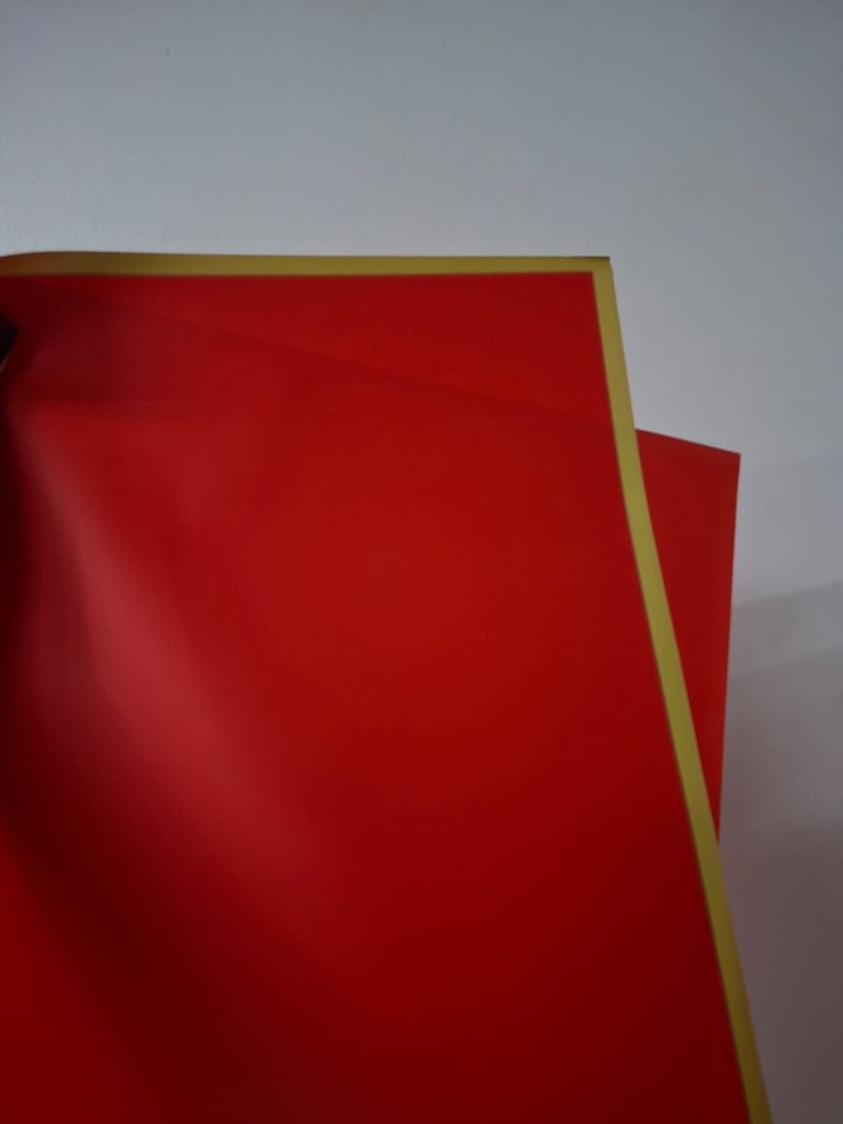 Papel Coreano paquete de 20 pliegos 58X58cmROJONOR