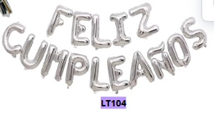 Globos Letras HAPPY BIRTHDAY 16 pulgadas