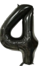 Globos Negro Números de 32 pulgadas