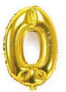 Globos Dorado Números de 40 pulgadas