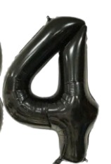 Globos Negro Números de 40 pulgadas
