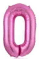 Globos Rosados Números de 40 pulgadas