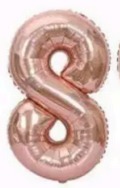 Globos Rose Gold Números de 40 pulgadas