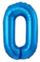 Globos Azúl Números de 16 pulgadas