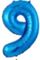 Globos Azúl Números de 16 pulgadas