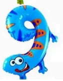 Globos de Animales Números de 16 pulgadas