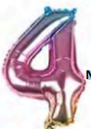 Globos Números de 16 pulgadas