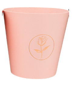 [TF-8622] CAJA REDONDA P/FLORES ROSADA