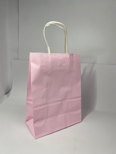 [TF-8001] TF-8001 BOLSA KRAFT MINI "12X15X6" CM ROSA PASTEL