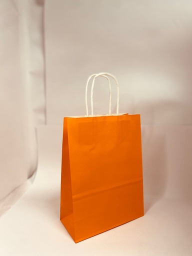 [TF-8003] TF-8003 BOLSA KRAFT MINI "12X15X6" CM NARANJA
