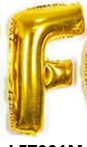 [LET001F] GLOBO LETRA F 16 PULGADAS DORADO