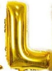 [LET001L] GLOBO LETRA L 16 PULGADAS DORADO