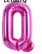 [LET007Q] GLOBO LETRA Q 16 PULGADAS ROSADO