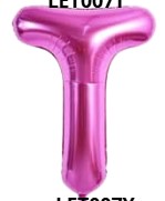 [LET007T] GLOBO LETRA T 16 PULGADAS ROSADO