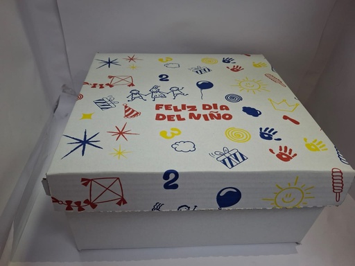 [PYM-000044] CAJA PASTEL DIA DEL NIÑO 12X12X6