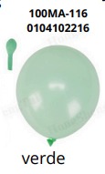 [100MA-116] Globos Pastel 100 piezas/bolsa 9"