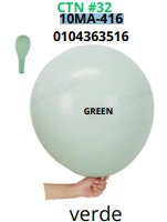 [10MA-416] Globos Pastel 10 piezas/bolsa 36"