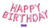 [79102] Globos Letras HAPPY BIRTHDAY 16 pulgadas