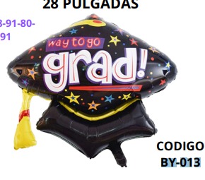 [BY-013] Globo GRAD 28 pulgadas
