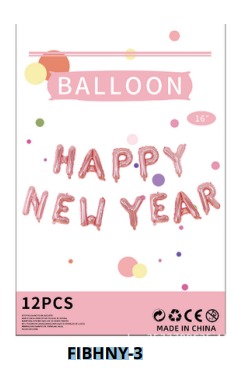 [FIBHNY-3] Globos Letras Happy New Year 16 Pulgadas