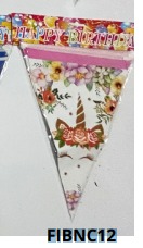 [FIBNC12] Banners de cumpleaños 1 pieza 20x28.5cm