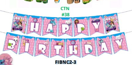 [FIBNC2-3] Banners de Cumpleaños 1 pieza