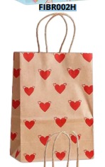 [FIBR002H] BOLSAS DE REGALO KRAFT MEDIANAS 20 PIEZAS/BOLSA 27x21x11cm