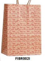 [FIBR002I] BOLSAS DE REGALO KRAFT MEDIANAS 20 PIEZAS/BOLSA 27x21x11cm