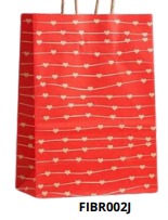 [FIBR002J] BOLSAS DE REGALO KRAFT MEDIANAS 20 PIEZAS/BOLSA 27x21x11cm