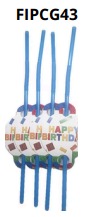 [FIPCG43] Pajillas para Cumpleaños 6 piezas 7x26cm