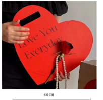 [HJ2403-16R] Empaque Corazón 40x35cm INCLUYE 5 PIEZAS POR COLOR