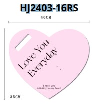 [HJ2403-16RS] Empaque Corazón 40x35cm INCLUYE 5 PIEZAS POR COLOR