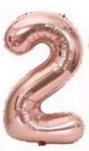 [N32-003RG2] Globos Rose Gold Números de 32 pulgadas