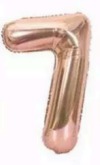 [N32-003RG7] Globos Rose Gold Números de 32 pulgadas
