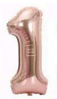 [N40-007RG1] Globos Rose Gold Números de 40 pulgadas